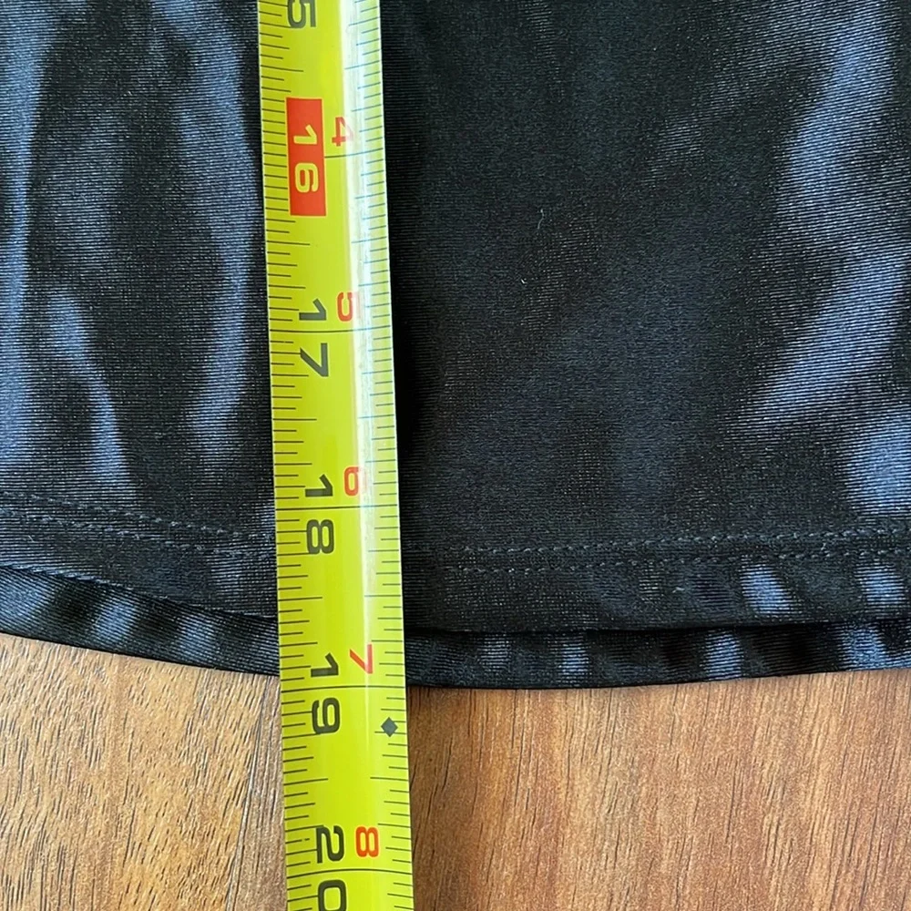 New Wild Fable black satin spaghetti strap top - Picture 4 of 15